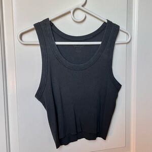 Brandy Melville Cropped Ribbed Sleeveless Tank Top